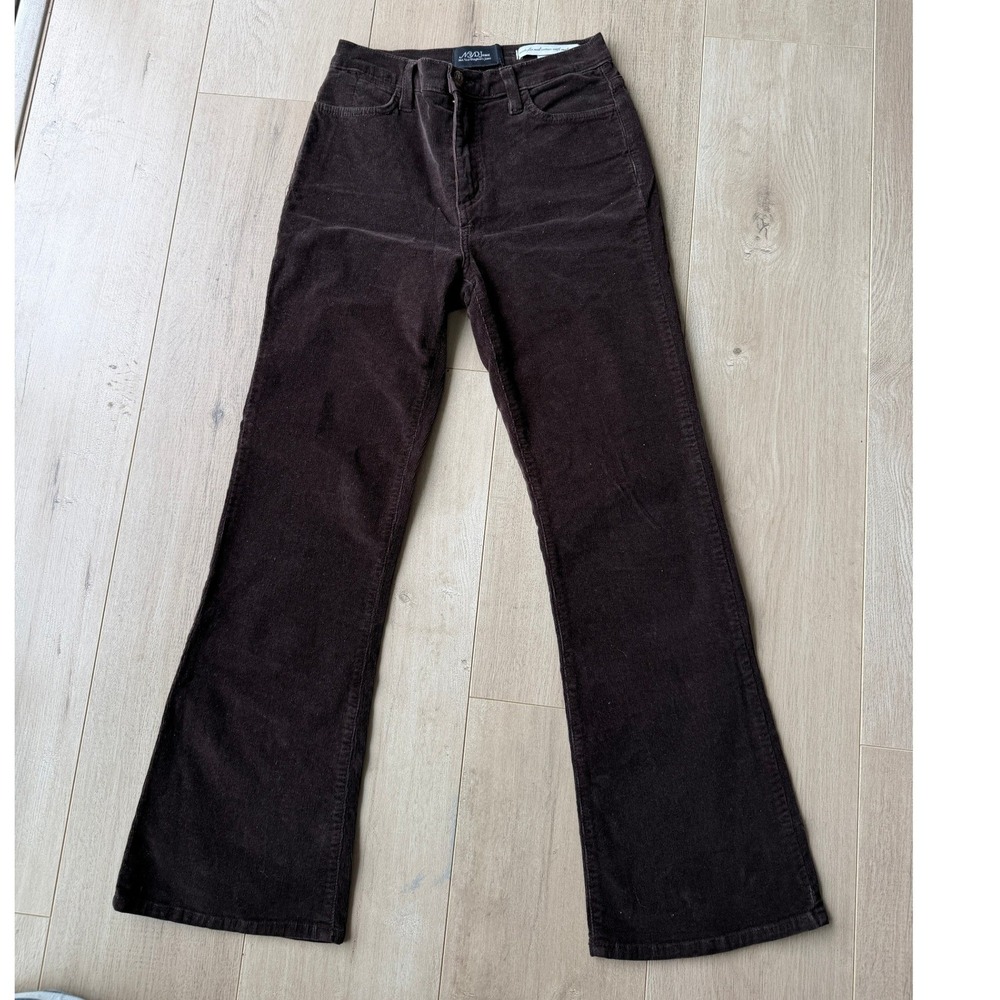 NYDJ Not Your Daughter's Jeans Brown Corduroy Flare Pants Petite 4P P600 USA
